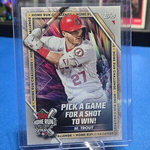2023 Topps Home Run Challenge (Series Two) #HRC-23 Mike Trout (Unscratched)